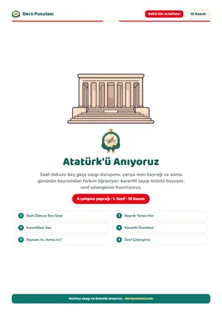10 Kasım Atatürk'ü Anma Seti önizlemesi