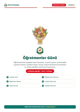 24 Kasım Öğretmenler Günü Seti önizlemesi