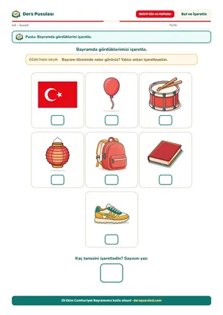 Bayramda Neler Var? yaprağı önizlemesi
