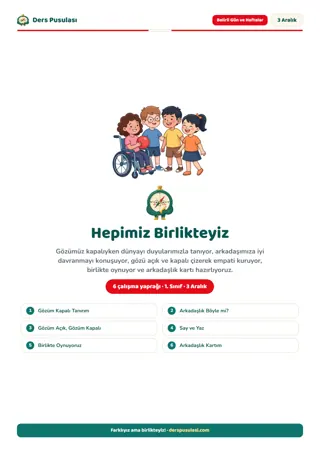 3 Aralık Dünya Engelliler Günü Seti önizlemesi