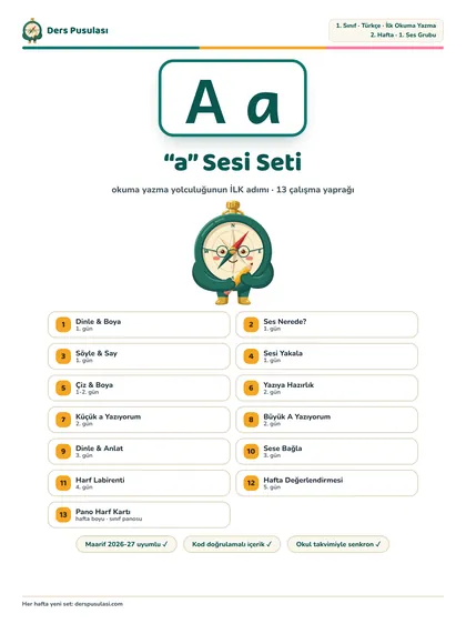 “a” Sesi Seti kapağı