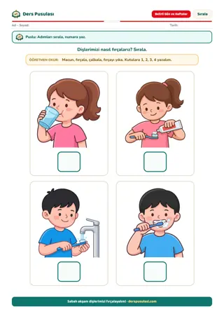 Fırçalama Sırası yaprağı önizlemesi