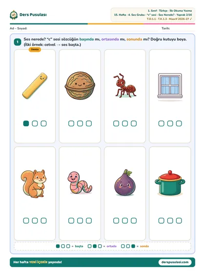 Ses Nerede? yaprağı önizlemesi