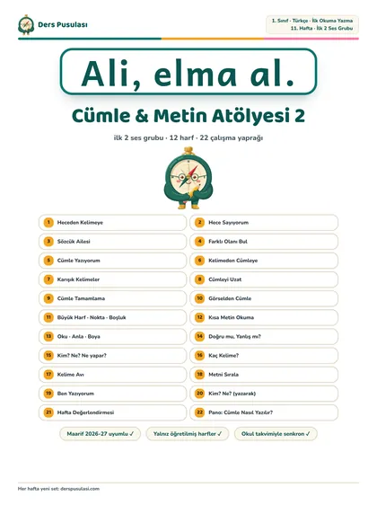 Cümle & Metin Atölyesi 2 önizlemesi