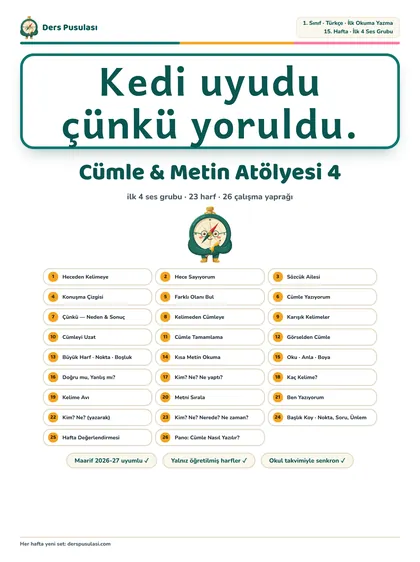 Cümle & Metin Atölyesi 4 önizlemesi
