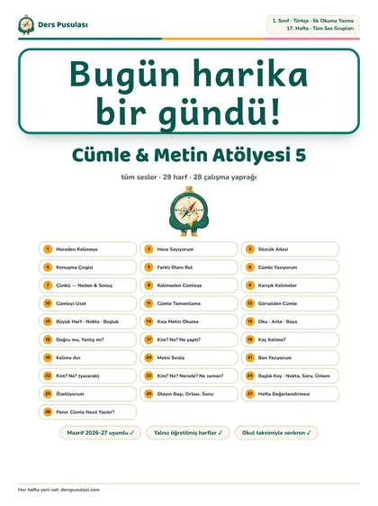 Cümle & Metin Atölyesi 5 önizlemesi