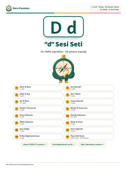 “d” Sesi Seti önizlemesi