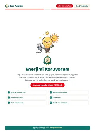 Enerji Tasarrufu Haftası Seti önizlemesi