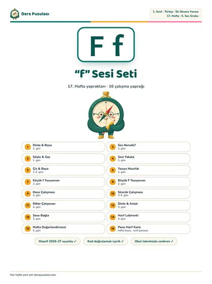 “f” Sesi Seti önizlemesi