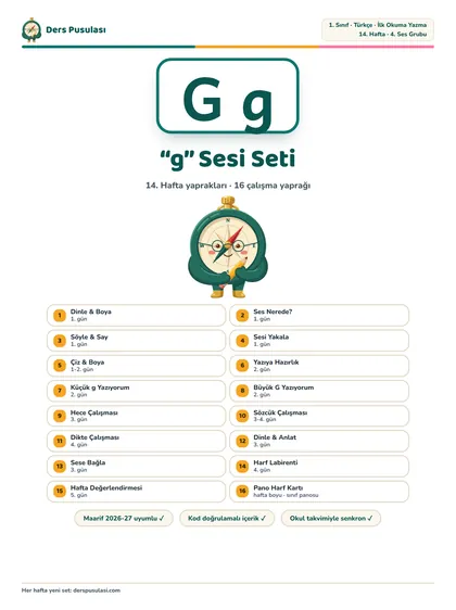 “g” Sesi Seti önizlemesi
