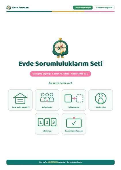 Evde Sorumluluklarım Seti önizlemesi
