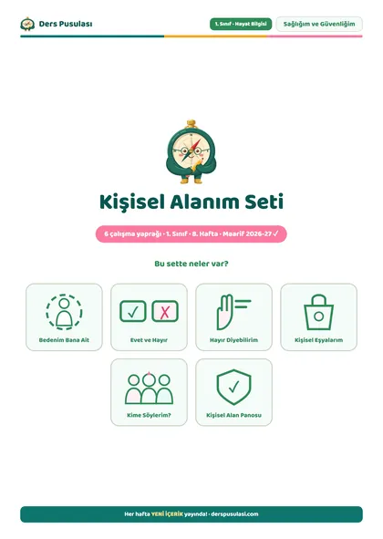 Kişisel Alanım Seti önizlemesi
