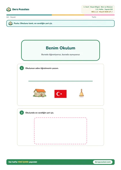 Okul Panosu yaprağı önizlemesi