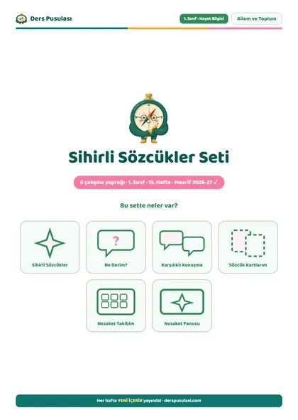 Sihirli Sözcükler Seti önizlemesi