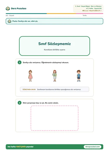 Kural Panosu yaprağı önizlemesi