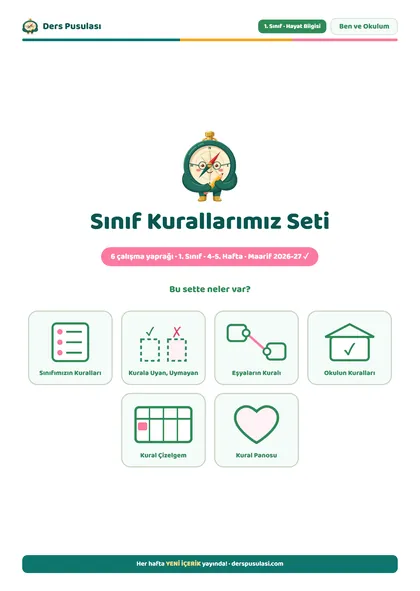 Sınıf Kurallarımız Seti önizlemesi