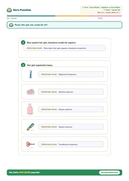 Ne Sıklıkta? yaprağı önizlemesi