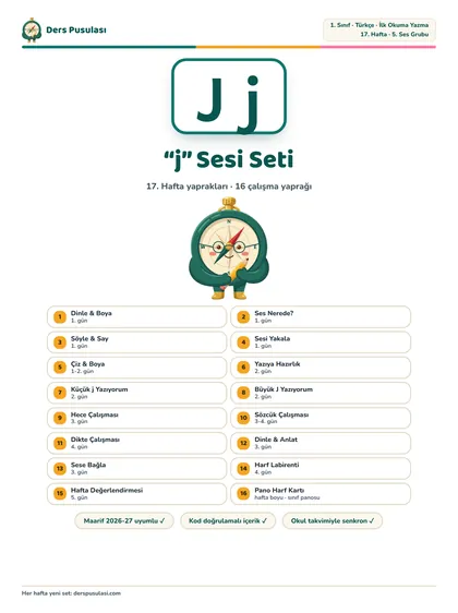 “j” Sesi Seti önizlemesi