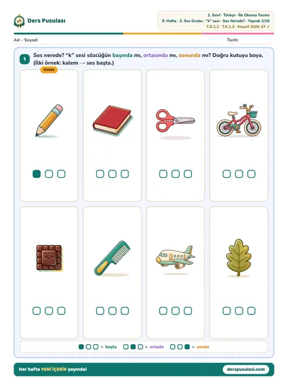 Ses Nerede? yaprağı önizlemesi