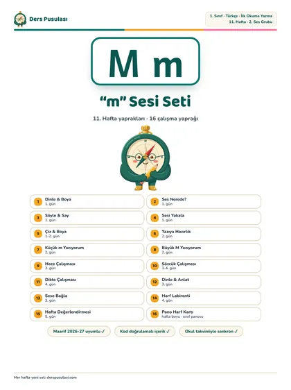 “m” Sesi Seti önizlemesi
