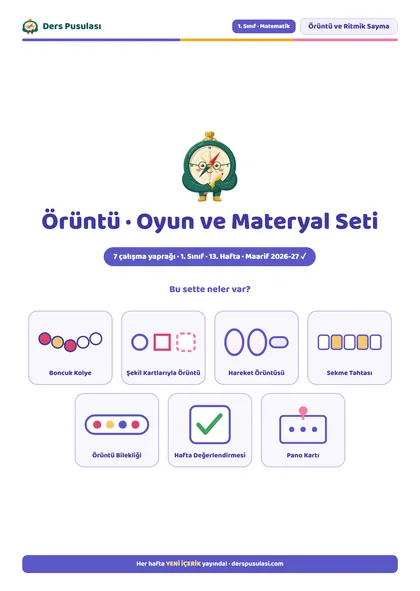 Örüntü · Oyun ve Materyal Seti önizlemesi