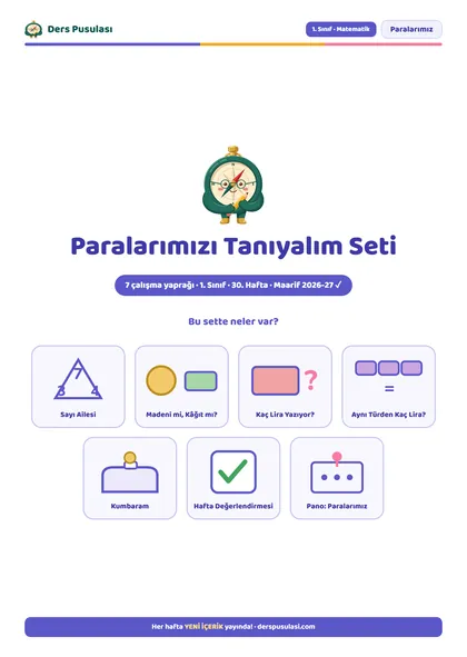 Paralarımızı Tanıyalım Seti önizlemesi