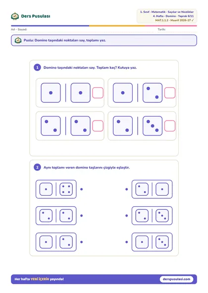 Domino yaprağı önizlemesi