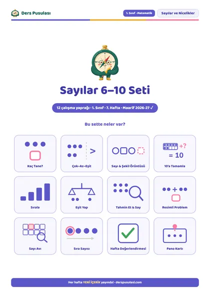 Sayılar 6–10 Seti önizlemesi