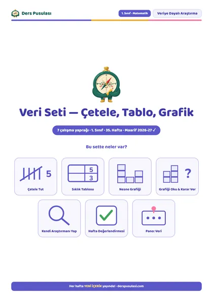 Veri Seti — Çetele, Tablo, Grafik önizlemesi