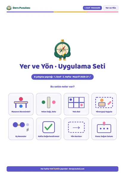 Yer ve Yön · Uygulama Seti önizlemesi