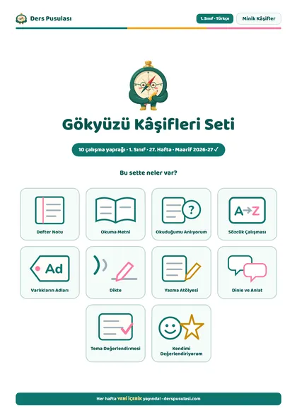Gökyüzü Kâşifleri Seti önizlemesi