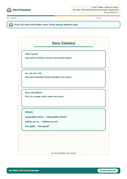 Defter Notu yaprağı önizlemesi
