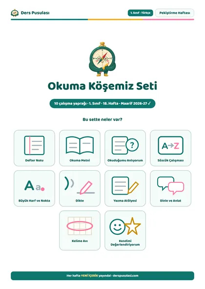 Okuma Köşemiz Seti önizlemesi