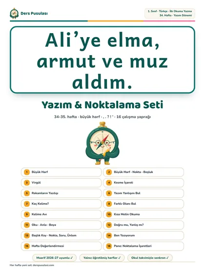Yazım & Noktalama Seti önizlemesi