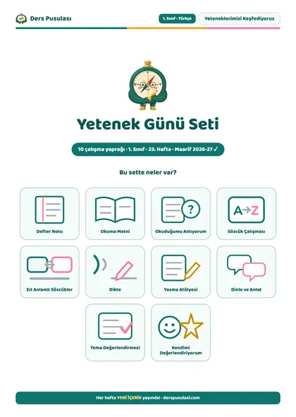 Yetenek Günü Seti önizlemesi