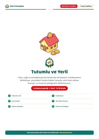 Tutum, Yatırım ve Türk Malları Haftası Seti önizlemesi