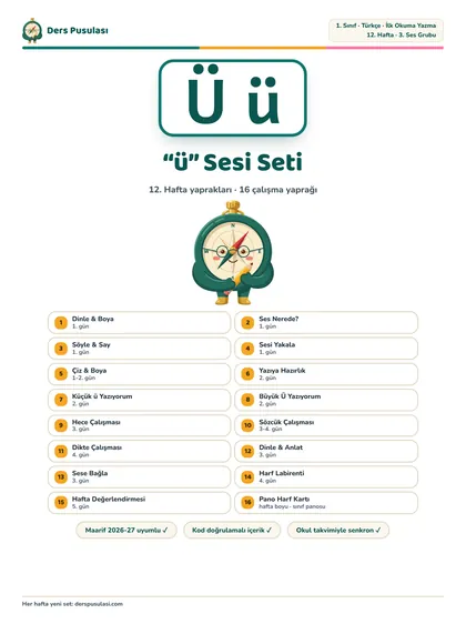 “ü” Sesi Seti önizlemesi