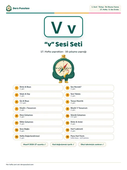 “v” Sesi Seti önizlemesi