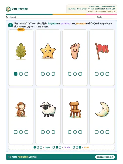 Ses Nerede? yaprağı önizlemesi