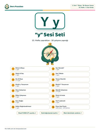 “y” Sesi Seti önizlemesi