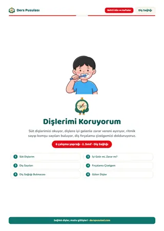 Ağız ve Diş Sağlığı Haftası Seti (2. Sınıf) önizlemesi