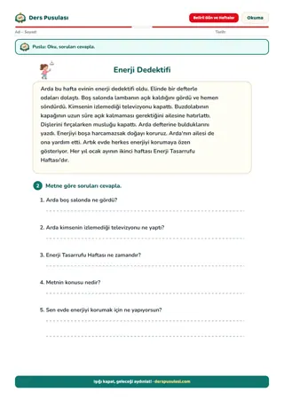 Enerji Dedektifi yaprağı önizlemesi