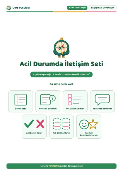 Acil Durumda İletişim Seti önizlemesi