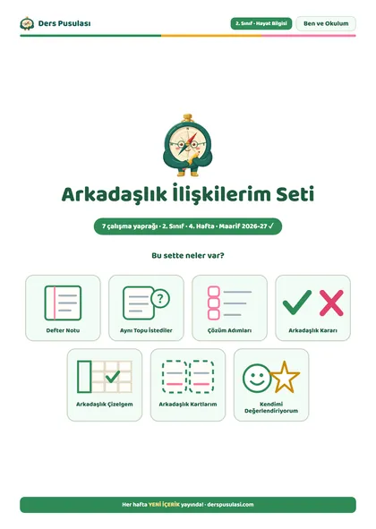 Arkadaşlık İlişkilerim Seti önizlemesi