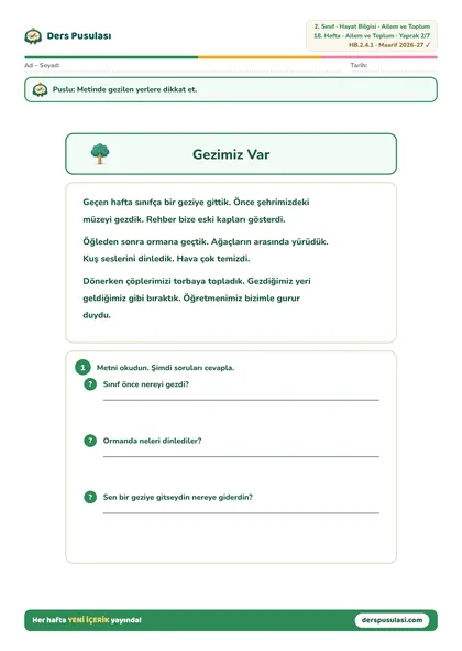 Gezimiz Var yaprağı önizlemesi