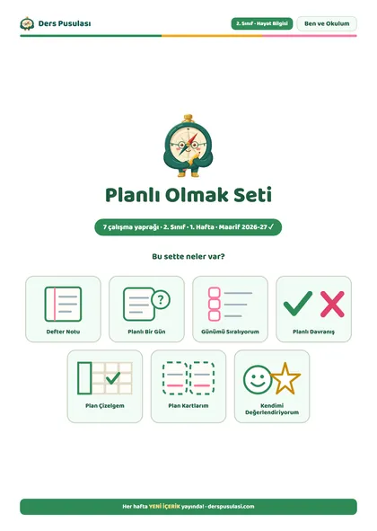 Planlı Olmak Seti önizlemesi