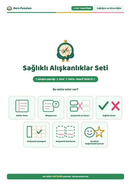 Sağlıklı Alışkanlıklar Seti önizlemesi