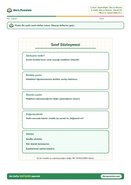 Defter Notu yaprağı önizlemesi