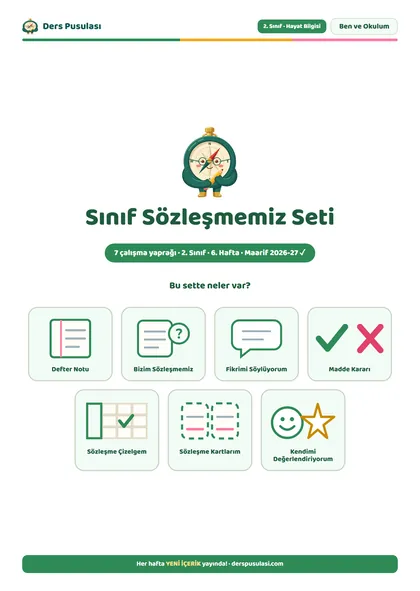Sınıf Sözleşmemiz Seti önizlemesi