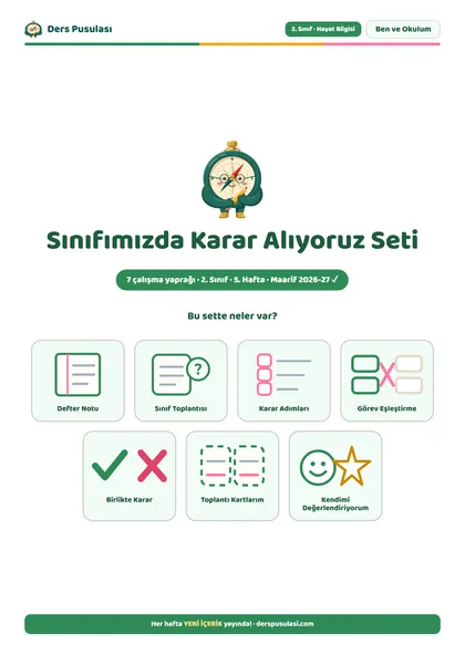 Sınıfımızda Karar Alıyoruz Seti önizlemesi